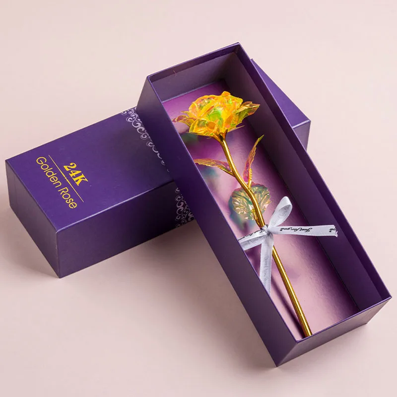 Luxurious 24k Gold-Plated Rose with Elegant Gift Box