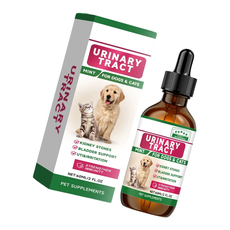 Multivitamin 60ML Pet Supplement Drop for Urinary Tract Kidney Stone Remove