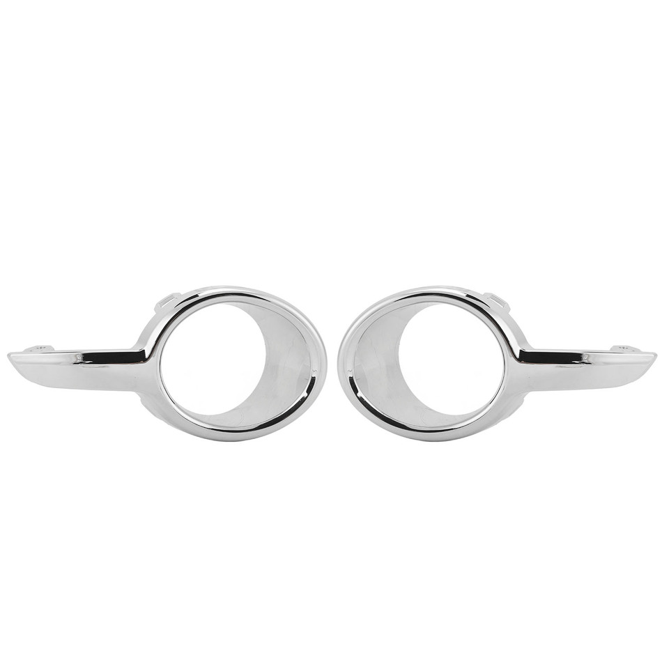 Fog Light Cover Chrome Plating High Strength ABS Plastic Front Bumper Fog Lamp Bezel for Peugeot  208 2012‑2018