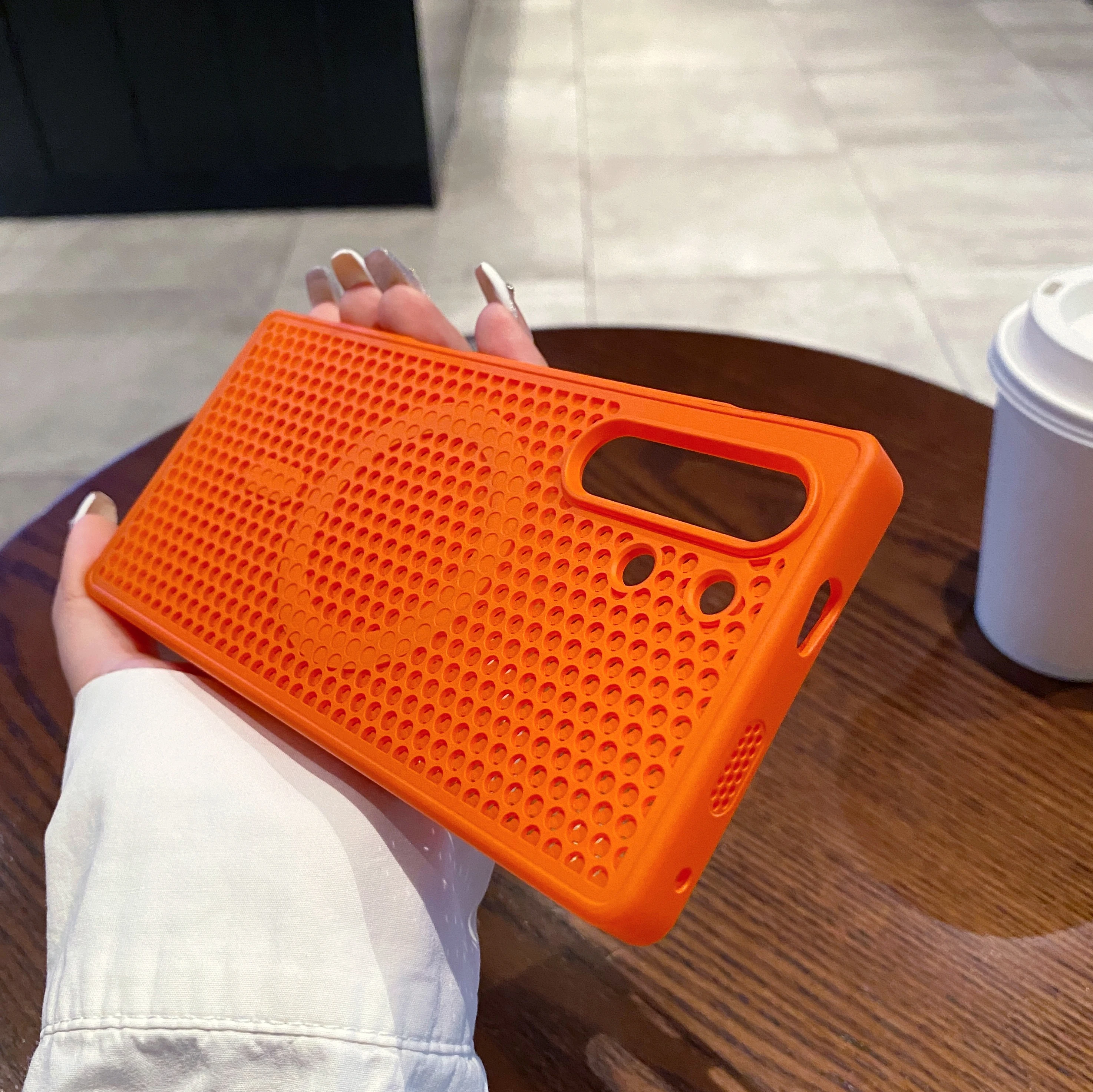 Magsafe Honeycomb Breathable Matte Silicone Bumper Case - Simple Solid Color Design