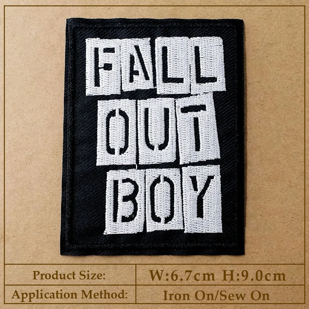 Rock Punk Iron-On Patch for Clothing - Heavy Metal Style Decorative Applique
