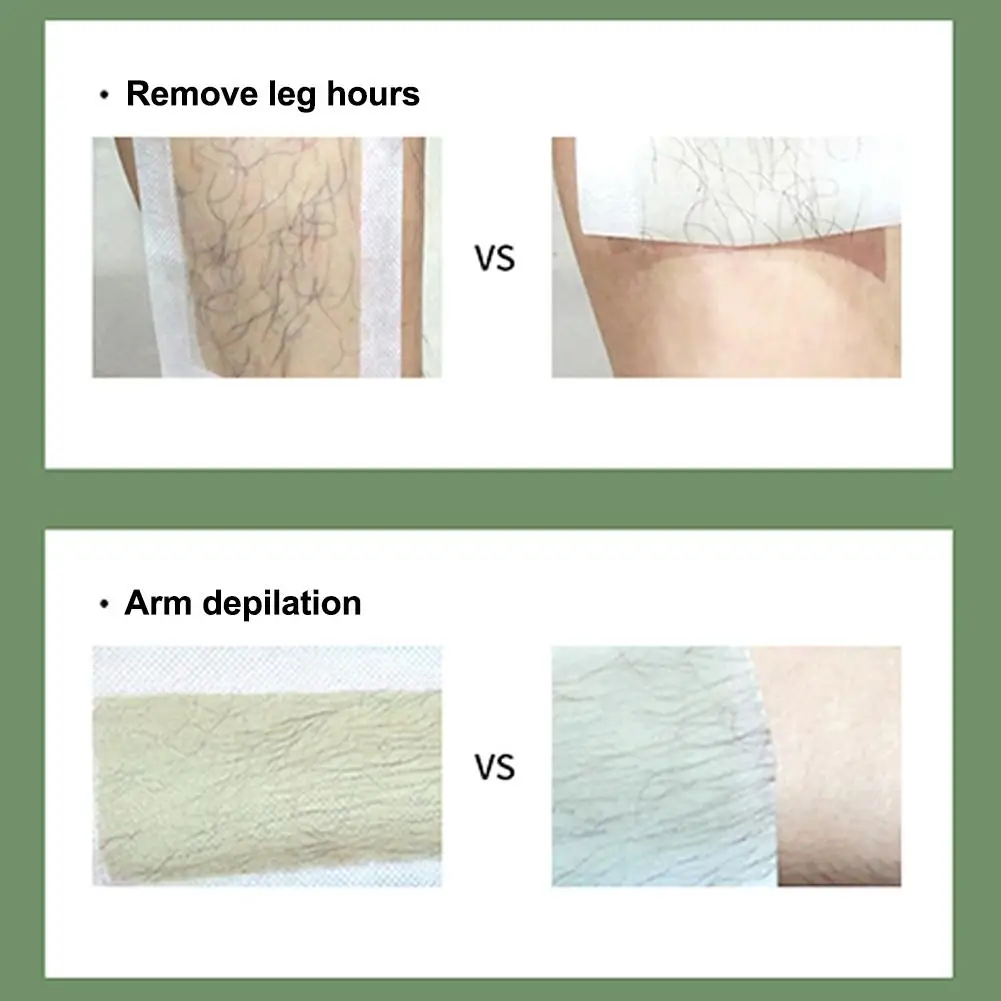10pcs Depilatory Wax Paper 4.5 * 9cm Double-sided Depilatory Beeswax Paper For Lips Beard Leg Hair Removal depilatory wax strips hair removal wax hair removal wax paper