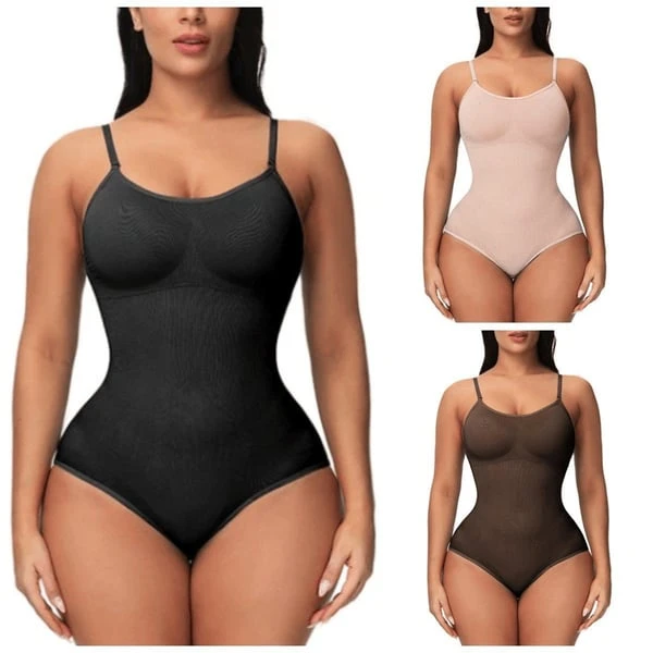 Thong Bodysuit Shapewear for Women Tummy Control Body Suit Sculpting Thong Body  Shaper V-Neck Backless Body Shaper (Color : Black b, Size : XX-Large) :  : Clothing, Shoes & Accessories