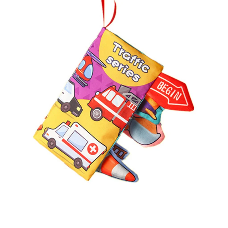 Baby Tuch Buch für Kinder Spaß Interaktives Spielzeug 0-3 Jahre Kleinkind Frühe Bildung Spielzeug Weiche Schwanz Tuch Buch sensorische Baby Spielzeug