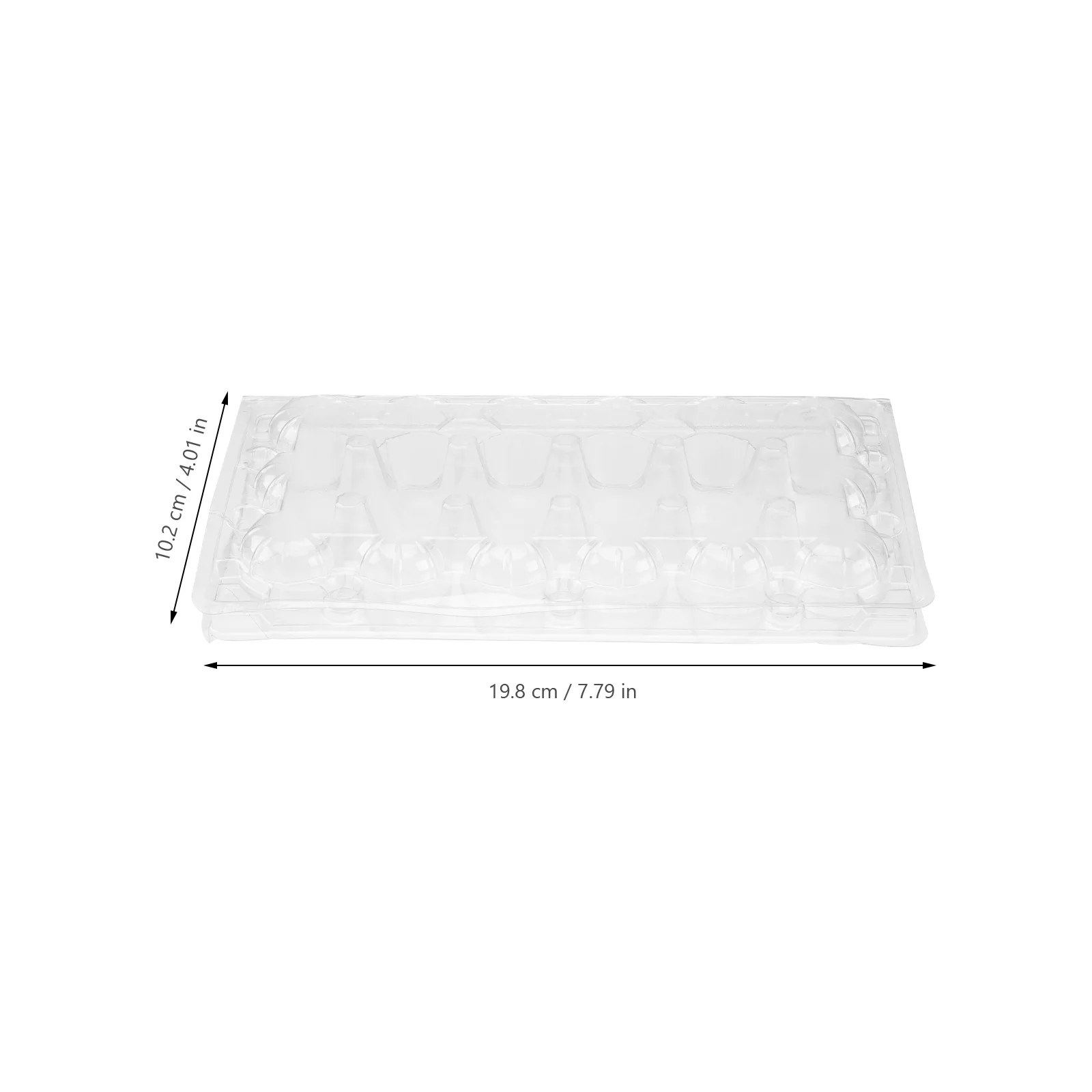 

50Pcs Quail Fridges 18 Grids Small Quail Hen Stackable Egg Storage Box Clear Egg Carrier Box Case for Pheasant Grouse