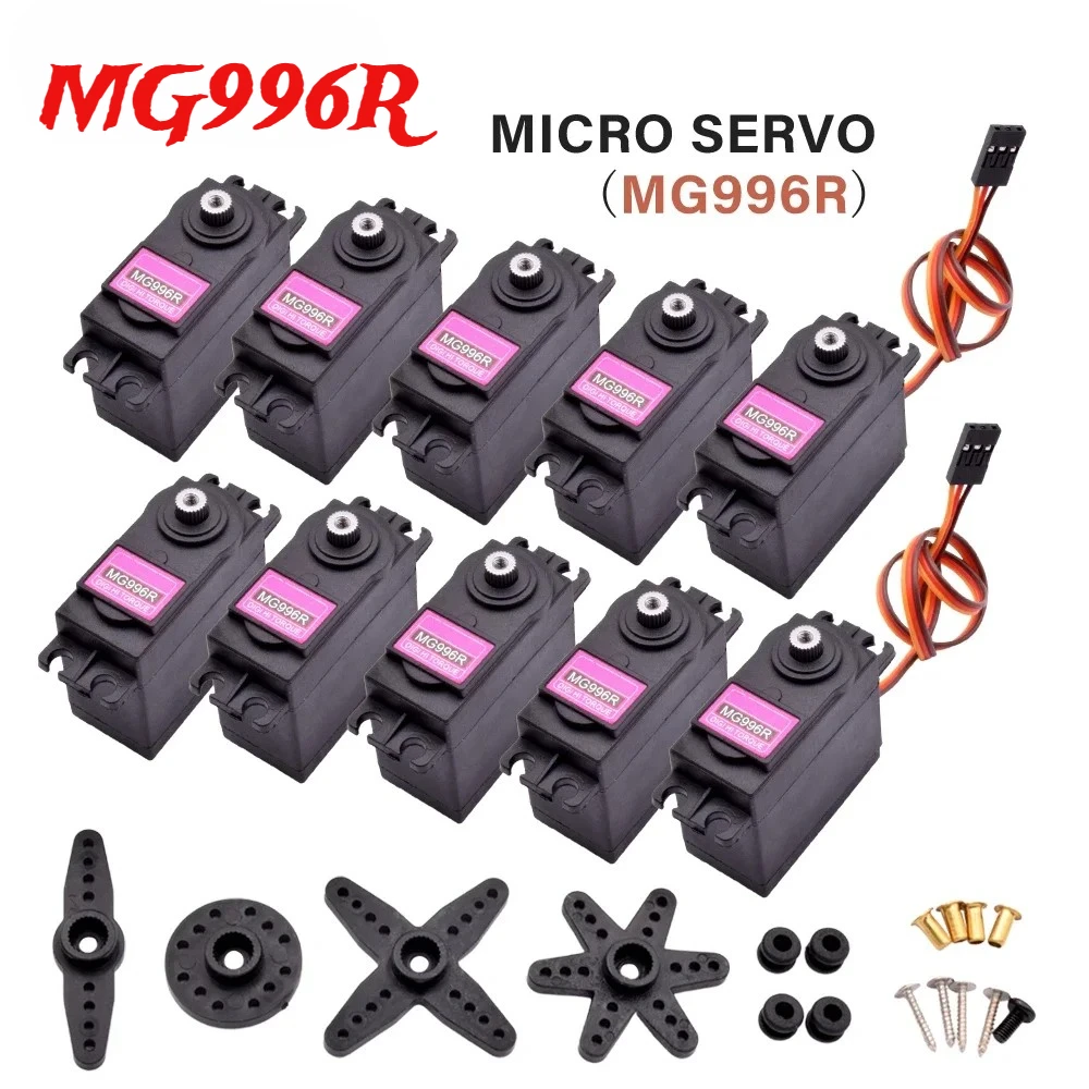 1-4pcs-MG996R-JR-Steering-Rotation-Servo-Motor-180-360-MG-996-High ...