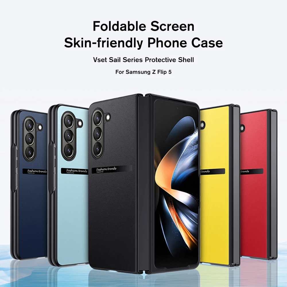 Custodia Per Telefono Con Schermo Pieghevole Skin-Friendly Per Samsung Z Flip 5 Z Fold 4 Fold 3 Lenti E Custodia Protettiva Per La Protezione Dell'Alt