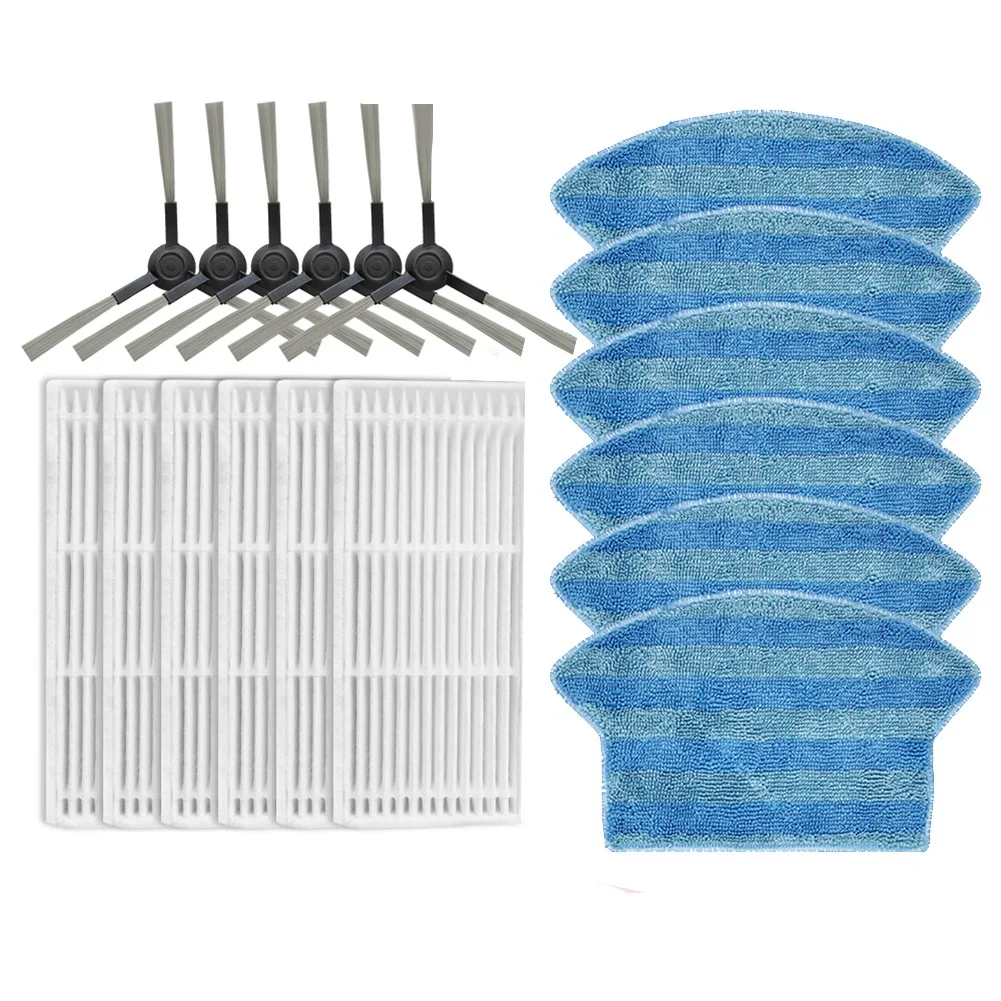 

For - I2 VCR03 Robotic Vacuum Cleaner Spare Part Hepa Filter Side Brush Mop Cloth Kit Replacement Accessory