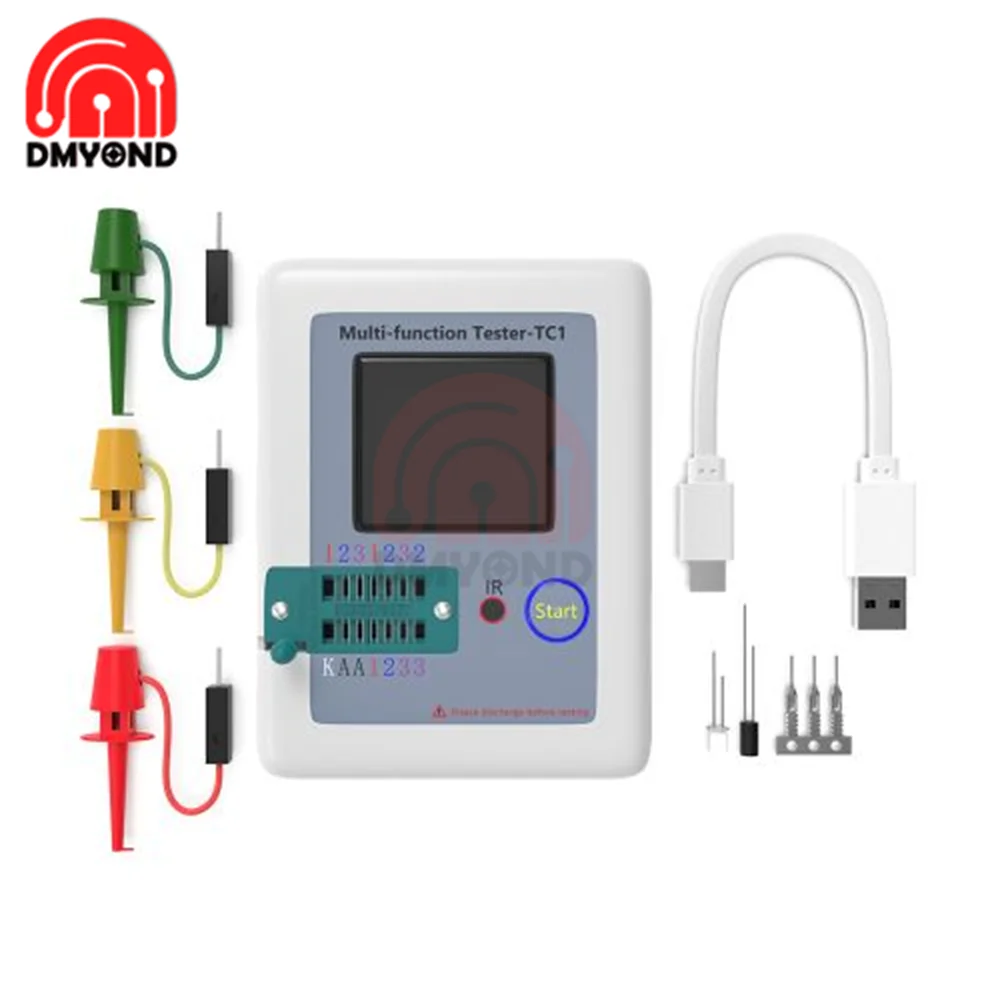 1.8 inch LCR-TC1 Transistor Tester Colorful Display Multi-functional TFT Transistor Tester Diode Triode Capacitor Resistor