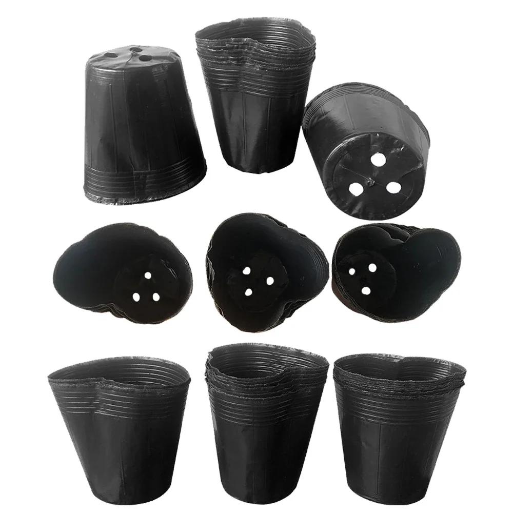 Soft Plastic Seedling Planters Bowl Nursery Breathable Pots Grow Bag Basket Flower Vegetable Gardening Tools Accessories