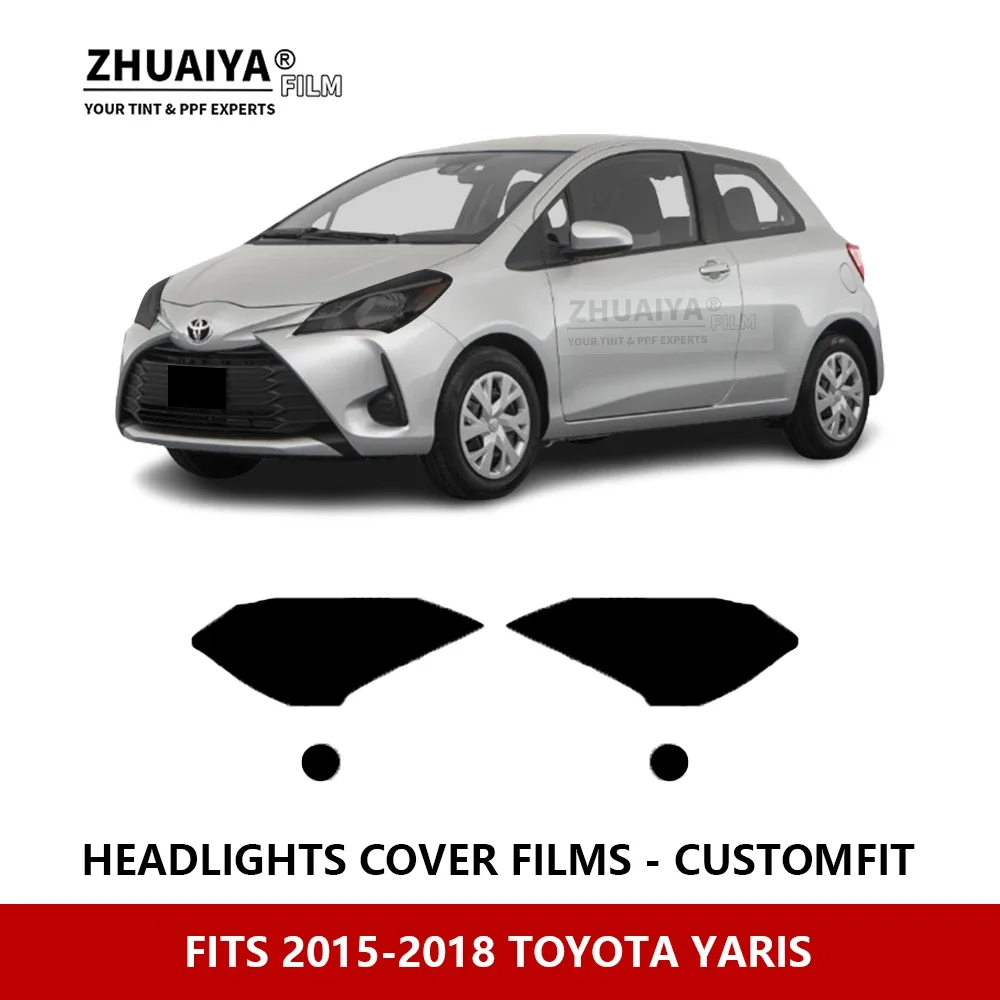 

Для TOYOTA YARIS 2015-2018 Автомобильная внешняя фара с защитой от царапин PPF предварительно отрезанная Защитная пленка для ремонта автомобильные наклейки аксессуары