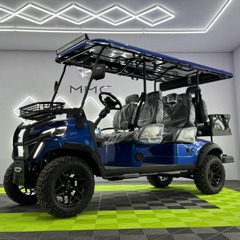 Factory Price New Model Design Lithium Battery Sightseeing Off-Road Golf Buggy 4 6 8 Seater Electric Golf Cart