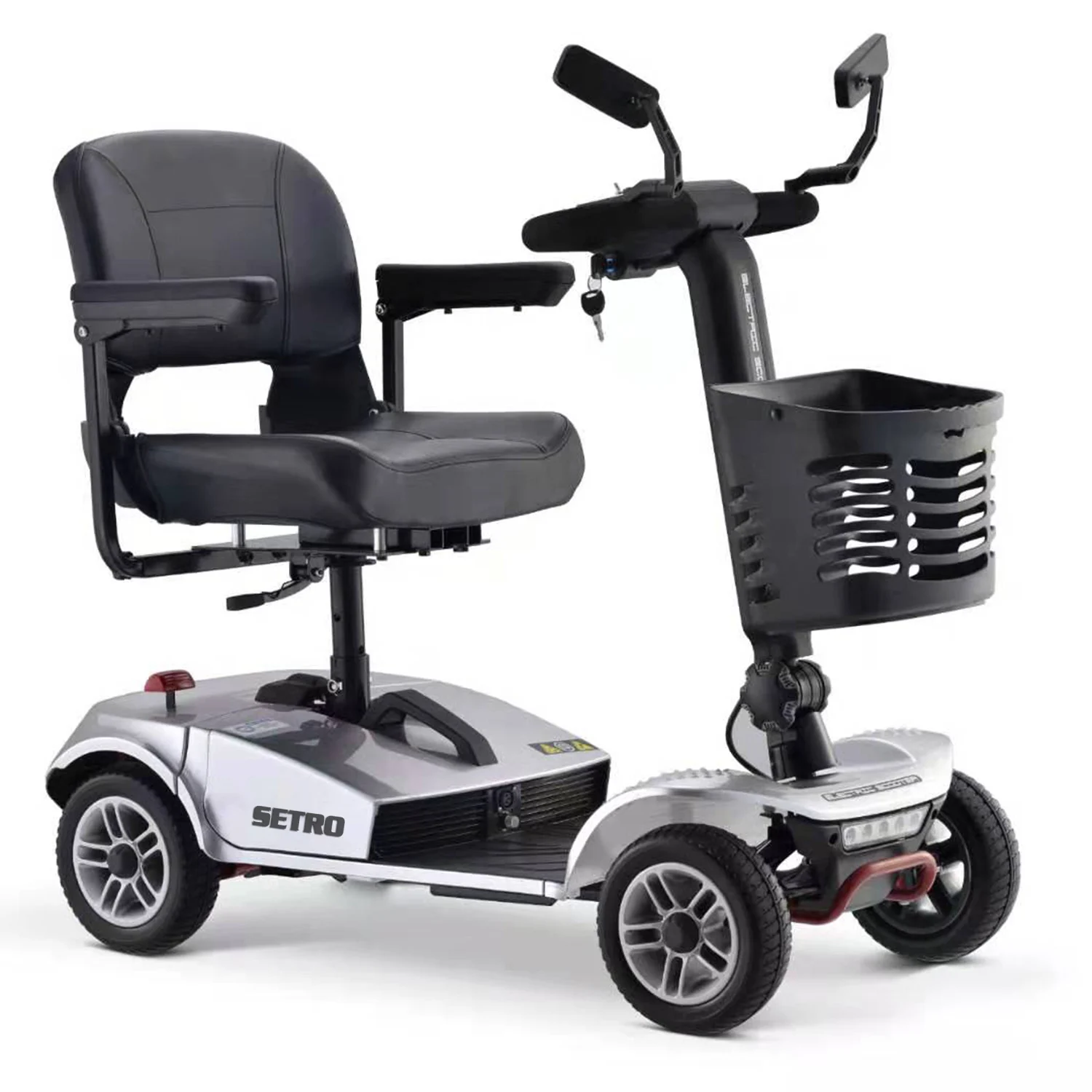 

ST Folding Four Wheels Electric Powered Travel Mobility Scooter Car 250W24V