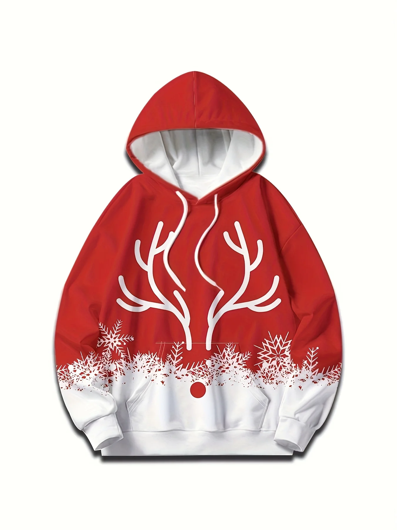thumbnail image 1 of Sudadera con capucha y estampado 3D para hombre con temática navideña, ropa deportiva con cordón, camisetas de manga larga, ropa gráfica divertida para hombre, 1 of 5