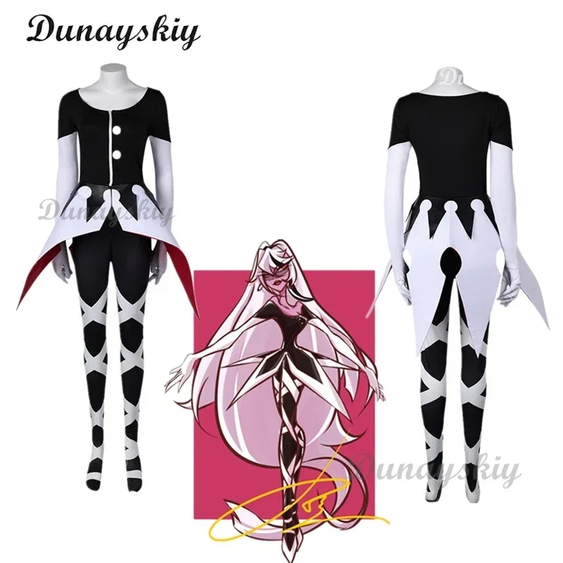 

Anime Hazbin Cosplay Hotel Carmilla Carmine Costume Suit Uniform Dress Outfit Carnival Party Halloween Costume For Women