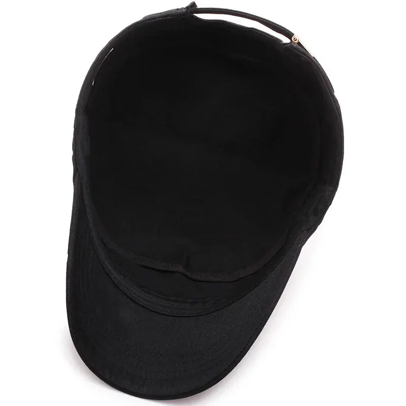 Baseball Cap Flat Cap Solid Color Cap Flat Vintage Cap Cap Hat Four Seasons Flat Top Hat Men's Peaked Hat Sunshade