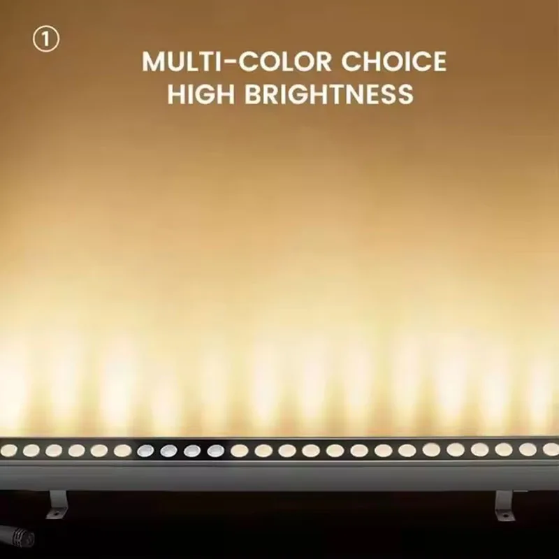 36W RGBW LED Wall Washer Light IP68 Outdoor Landscape Lighting Building Bridge Decoration Facade Lighting Facade with EU Plug