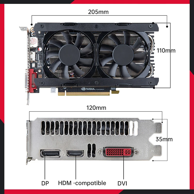 HUANANZHI Video Card gtx 1060 6gb gtx 960  gtx970 4gb Game Graphics Card rx 560 550 4gb 970 gtx 1050 750 ti 650 2gb Original display card for pc