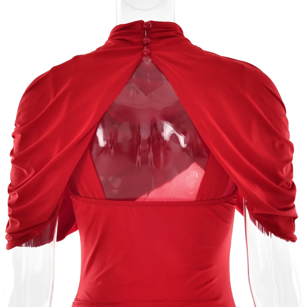 فستان ماكسي سهرة مفتوح الظهر