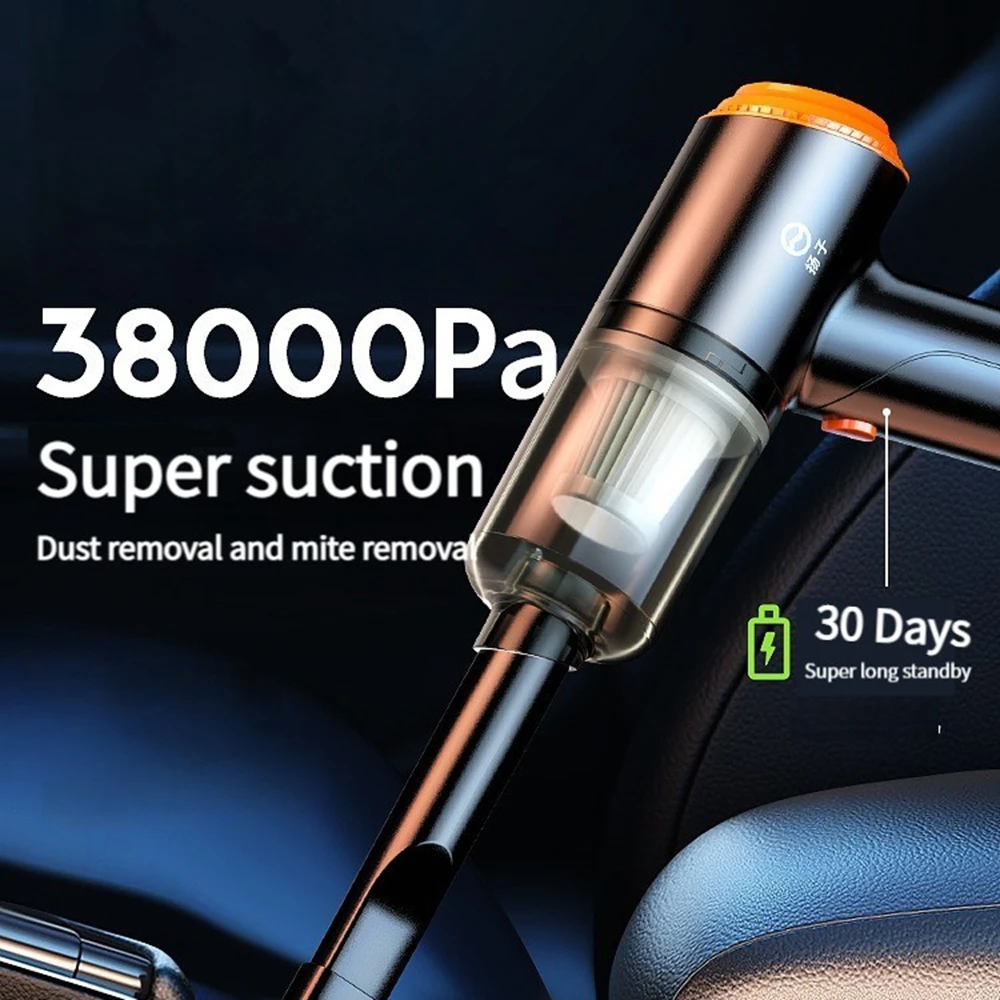 Aspirateur À Main Puissant, Batterie D'Aspirateur Voiture Avec Filtre Hepa, Aspirateur À Main