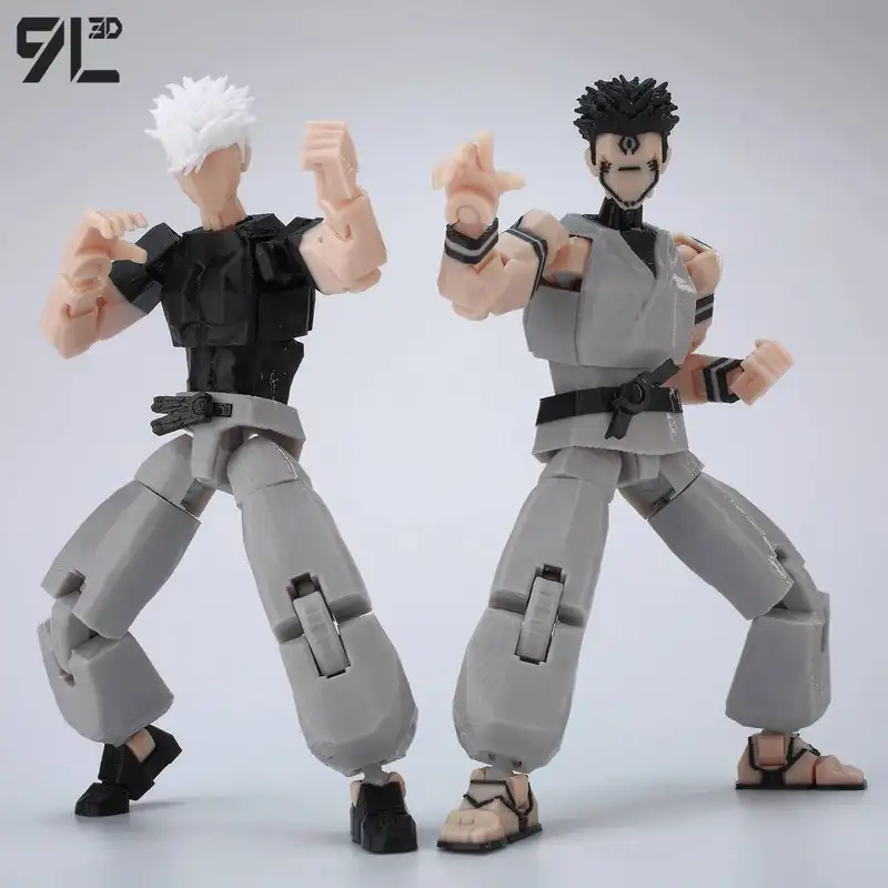 9L3D Printed Anime Jujutsu Kaisen Sukuna Yuji Yuta Satoru Gojo Lucky Dummy 13 Movable Shapeshift Action Figures Mannequin Toys - Image 2