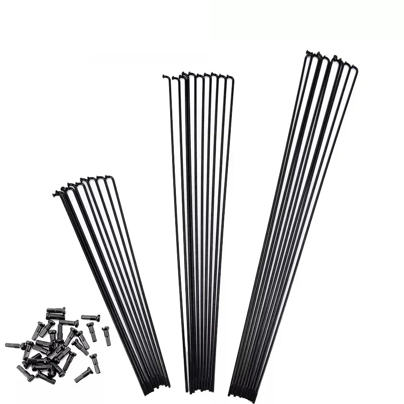 SAPIM Bicycle Spoke 2.0 Round J-shaped Bend/Straight Pull Head 100-310mm Free Choice Comes with Black Copper Cap bicycle spokes