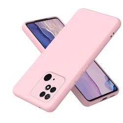 Premium Solid Silicone Protective Smartphone Case Cover - Redmi 10A (LightPink)