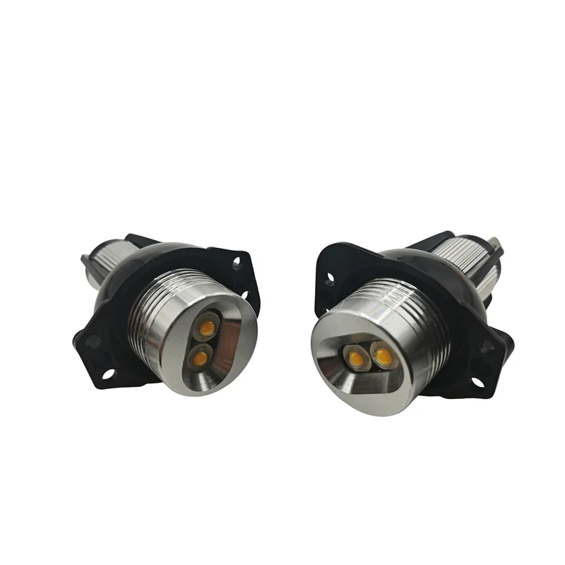 Für BMW E90 E91 3er Serie 325i 328i 335i 2005-2008 2x Canbus 18W LED Angel Eyes Markierungsleuchten Glühbirnen Fehlerfrei Weiß Gelb – Detail 14