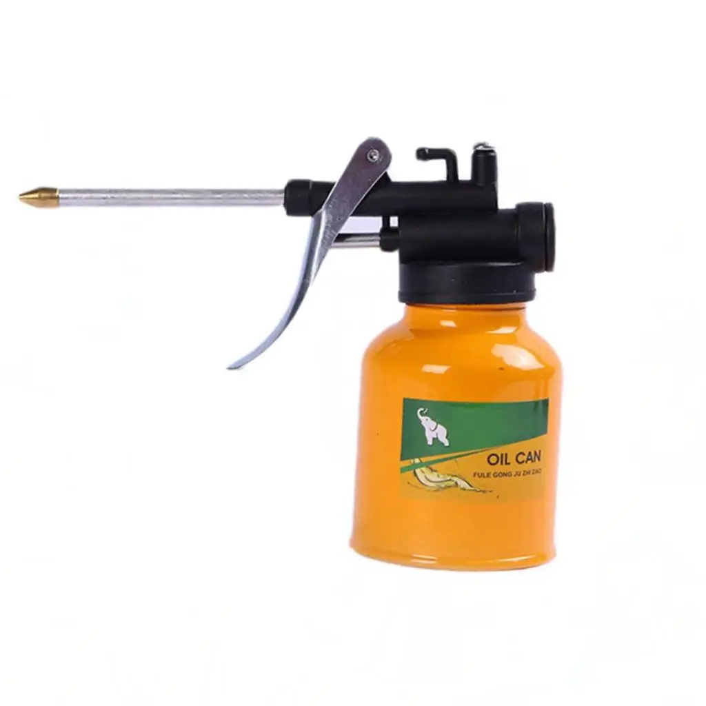 

250ml High Pressure Hand Pump Oiler Oil Pot Spray Can Auto Car Motor.