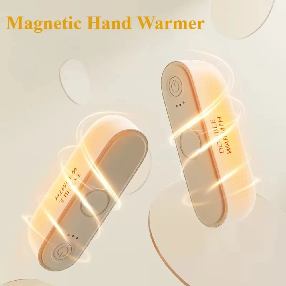 Rechargeable Magnetic Hand Warmers Fast Heating Strong Magnetic Rechargeable Hand Warmers 2in1 Magnetic Feature