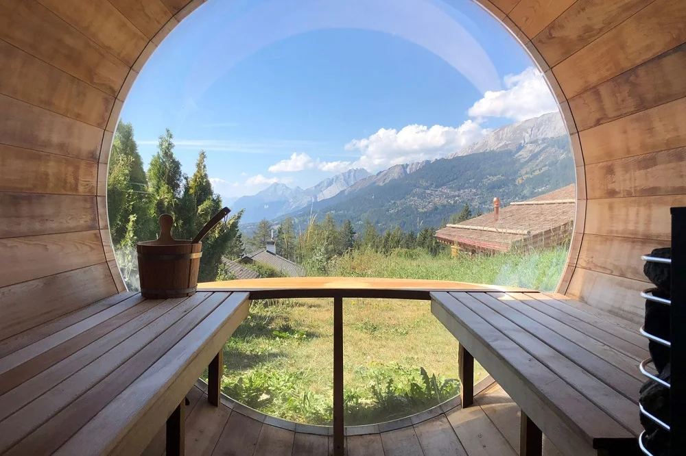 Red Cedar 6 Person Outdoor Barrel Sauna Room With Burning Sauna Heater For  Exports - AliExpress