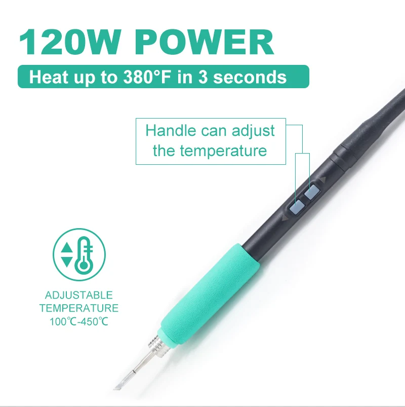 AIFEN A5 Soldering station Compatible Soldering iron Tips C210 245 C115 Handle Soldering and rework station Electronic tooL 2
