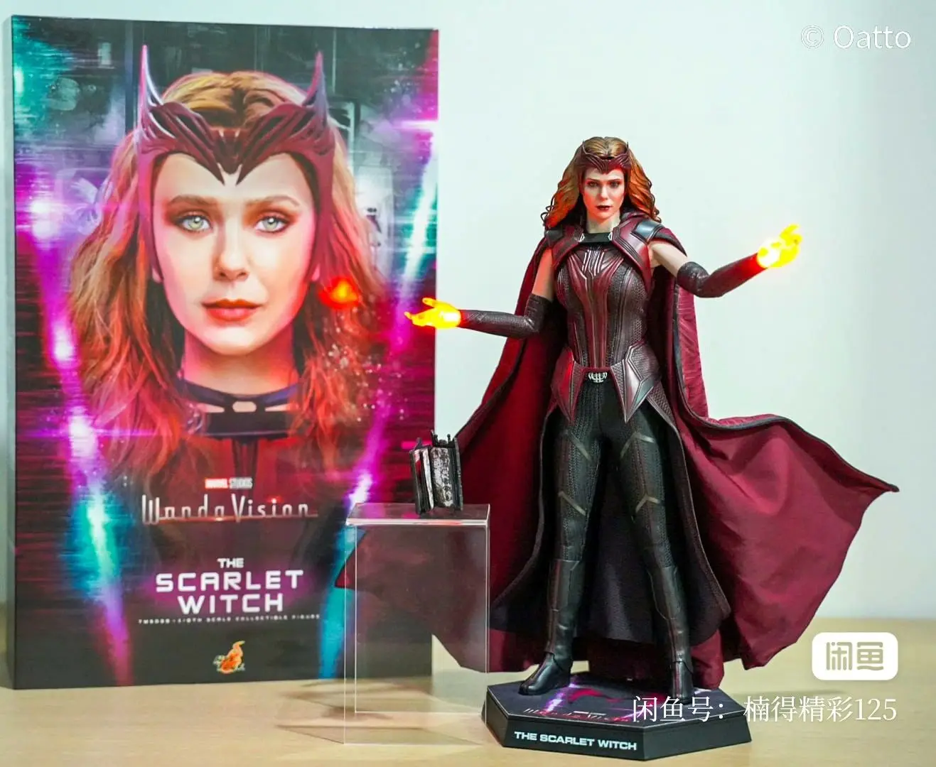 

Original Hottoys Tms036 Movable Sculpture Stock Scarlet Witch Wanda Vision Wanda Django Maximoff Collectible Figure Model Toy