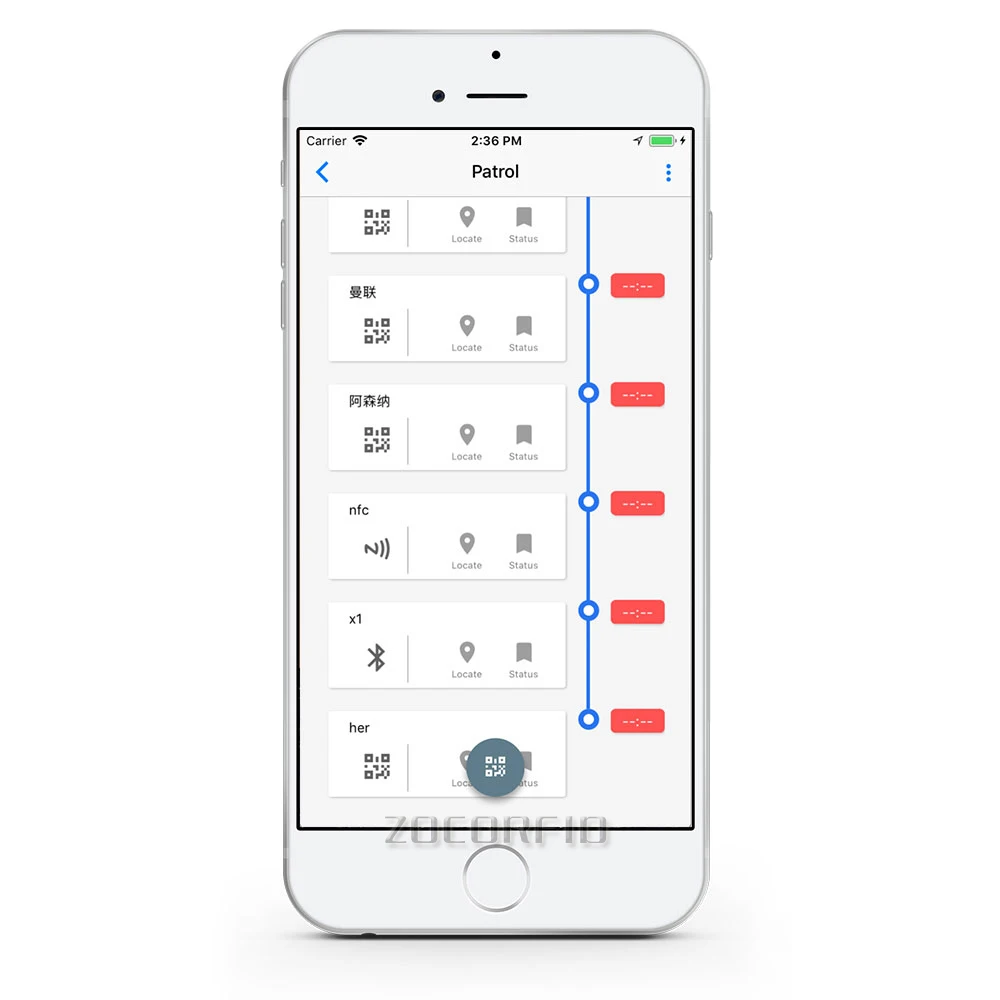 GPS Patrol System APP For Guard Tour Patrol With Your Own Phone, Through Phone(No include Phone,Term of one year)