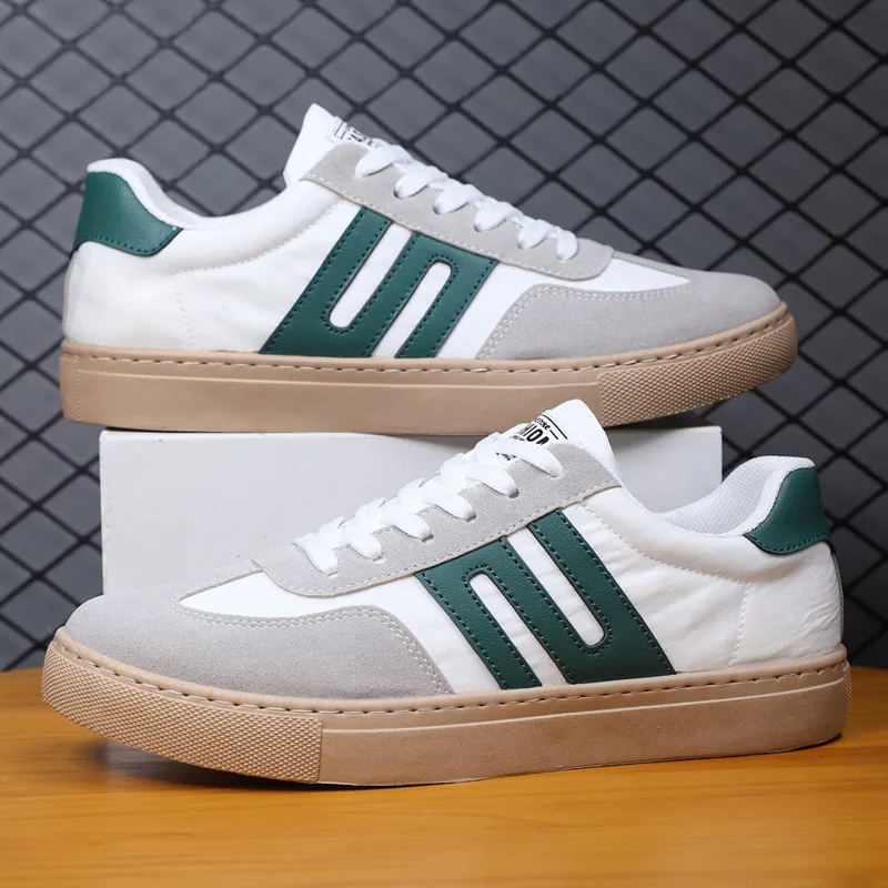 

Мужские кроссовки на плоской подошве, черные классические кроссовки из дышащей кожи, низкие повседневные, для скейтборда, размеры 39-48, лето 2023