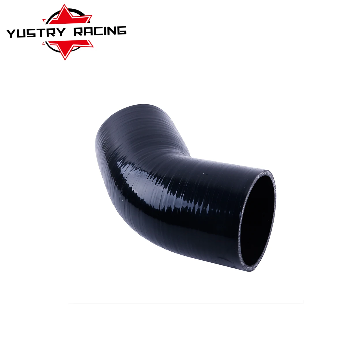 4 In Silicone Hose 1.5" 4-Ply 45 Degree Silicone Elbow Coupler - Turbo/Intake Piping Hose In Black/Red 4 In Silicone Coupler - Foto 5