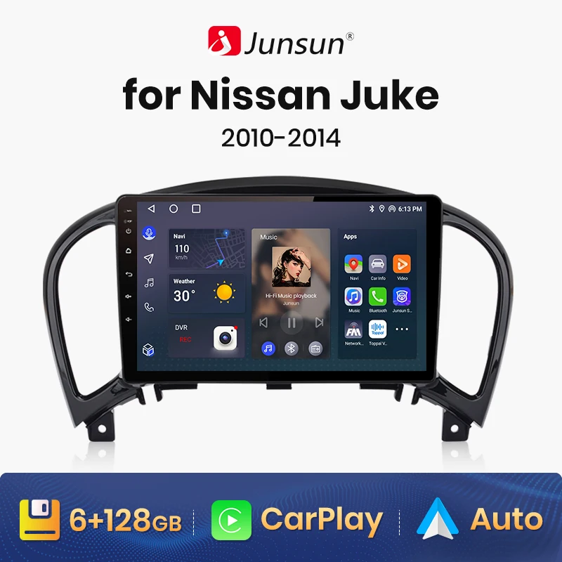 

Автомагнитола Junsun V1 для Nissan Juke YF15 2010 2011 2012-2014, 4G, GPS