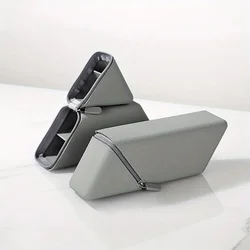 Charming Waterproof Silicone Pencil Case with Foldable Pen Holder (GRAY)