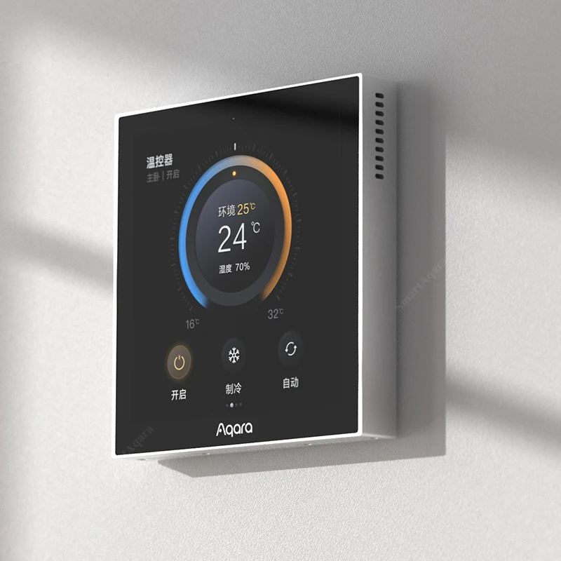 Aqara S3 Zigbee Smart LED Thermostat HVAC Touch 3.95 Panel Automatic  Temperature Humidity Remote Control via Homekit APP - AliExpress