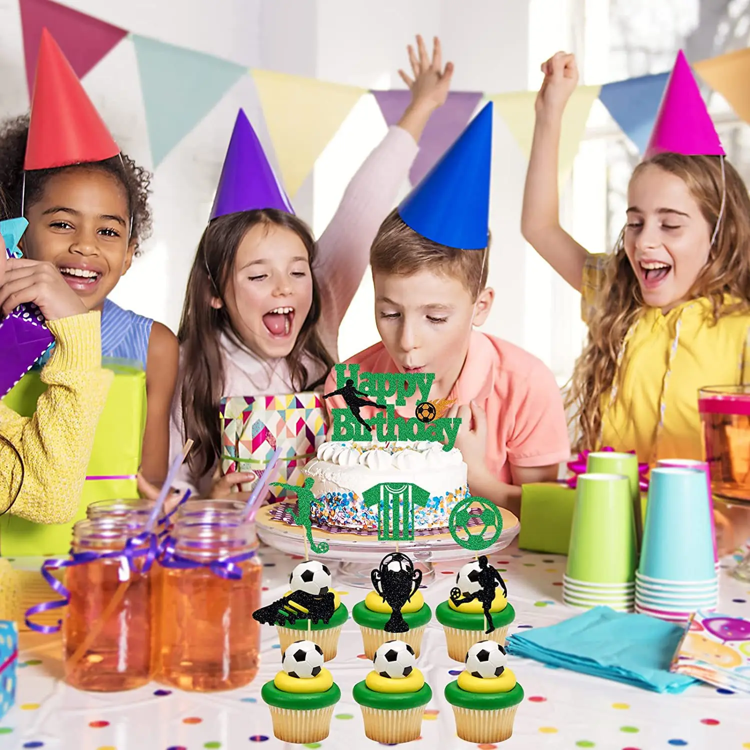 Kit Decorazioni Compleanno Barbie 4 Anni - 49 Pezzi Con Palloncini, Tovaglia, Striscione E Torta - Foto 8