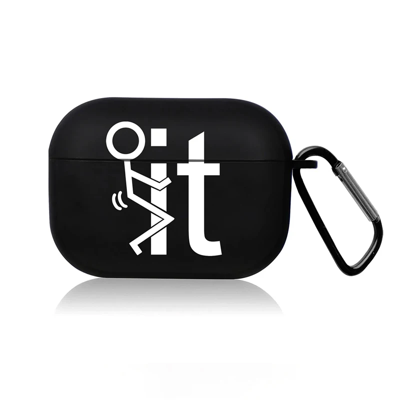 Creative Line Cute Black Earphone Case Image 8