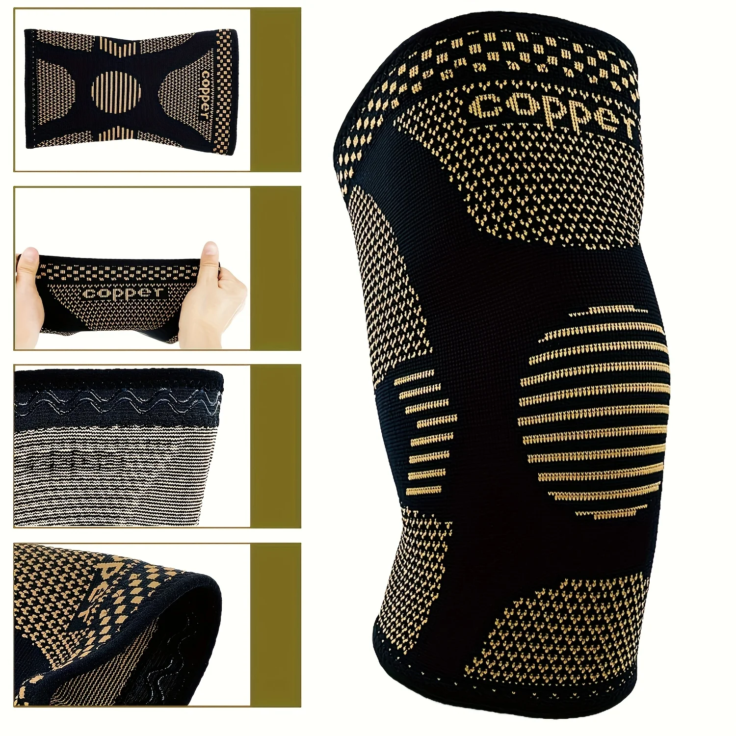 Copper Compression Knee Brace 3