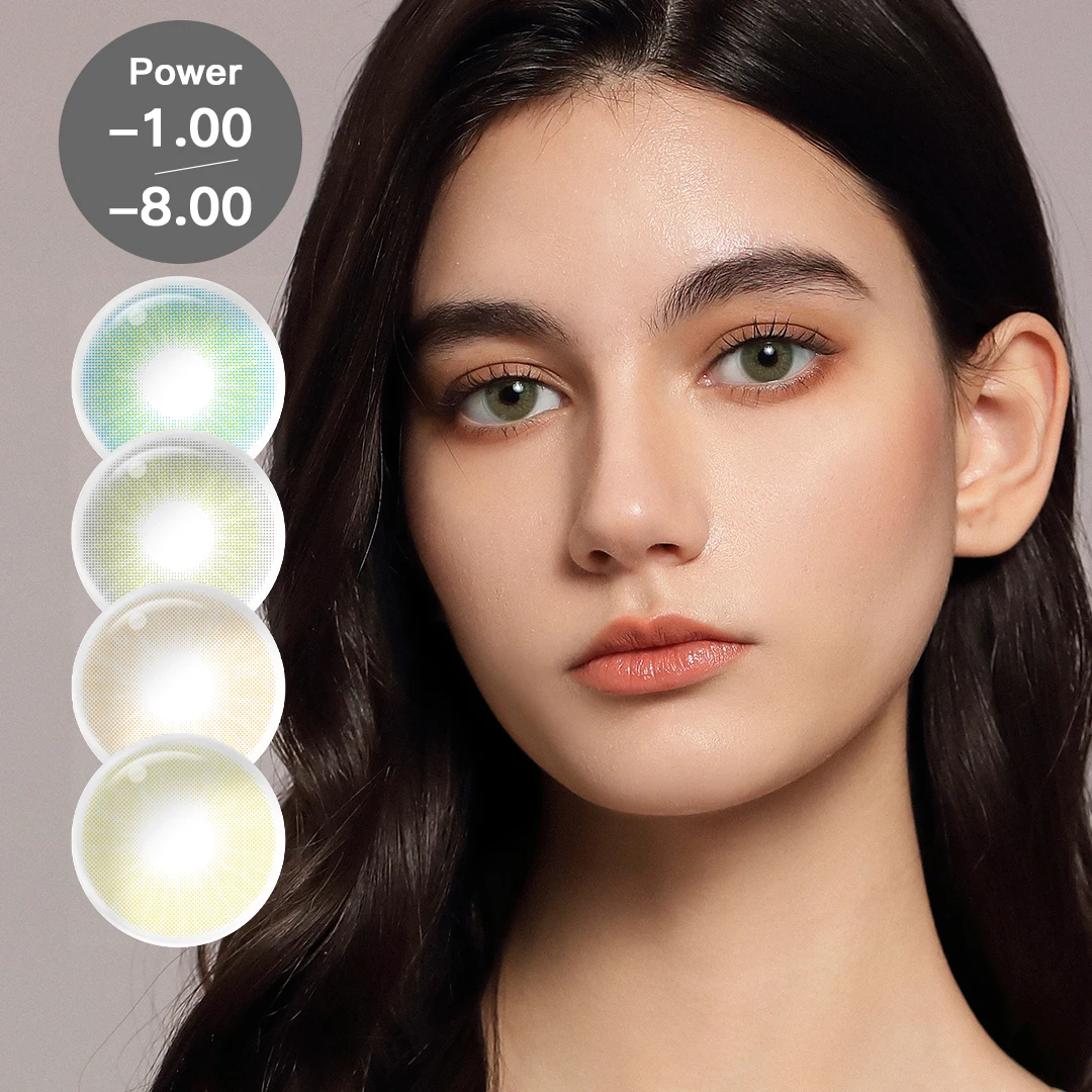 (0 8.00) FreshGo Color Contact Lenses Prescription Colored Lens Makeup