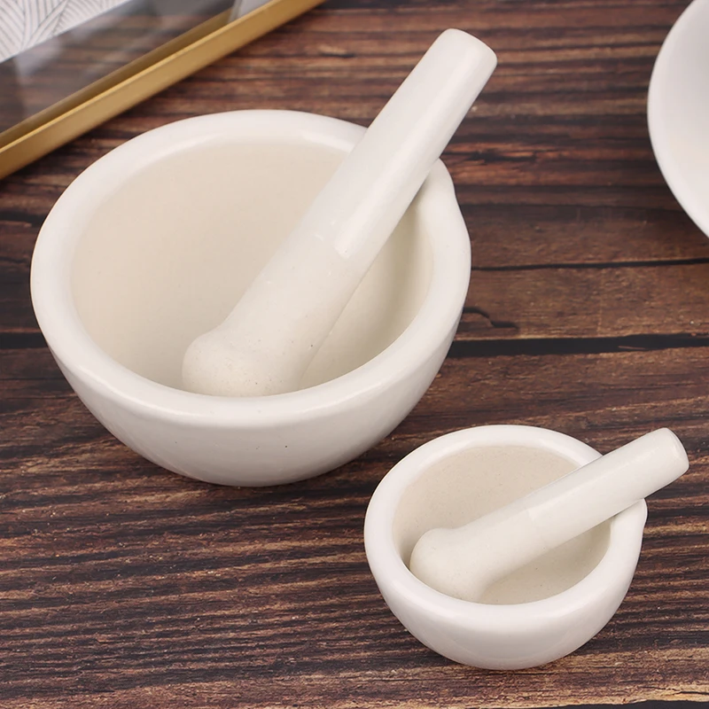 60/80/100mm Mortar And Pestle Spice Crusher Ceramic Bowl Hard Food Kitchen Tool Vanilla Spice Tea Garlic Grinder nut spice grinder,herb grinder,herb spice grinder