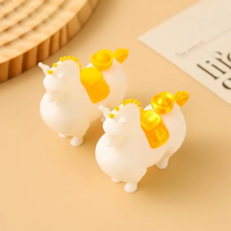 3D Printing Horse Animals Mini Model 2026 New Year Desktop Ornament Creative Pony Home Desk Office Car Decoration Kids Gift