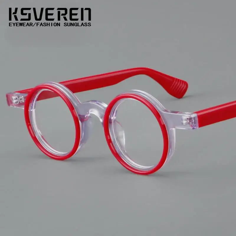 KSVEREN New Round Reading Glasses for Men Personalized Prescription Glasses Fashion Eyeglasses Frame Women Presbyopic Glasses - Image 2