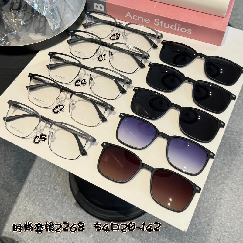 

Polarized Sunglasses Men Women Magnetic Clip On Glasses Optical Prescription Eyeglass Frames Magnet Clips on Sunglasses Driving