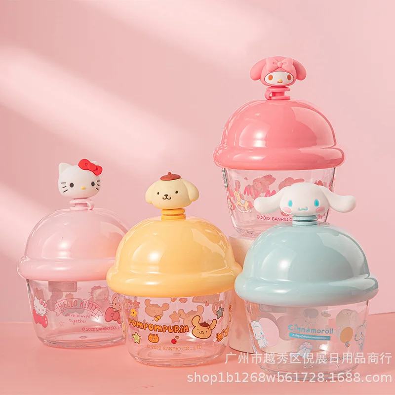 

Sanrio Kawaii My Melody Pompompurin Straw Cup Plastic Cups Cute Cartoon Hello Kitty Cinnamoroll Transparent Cup Children Gifts