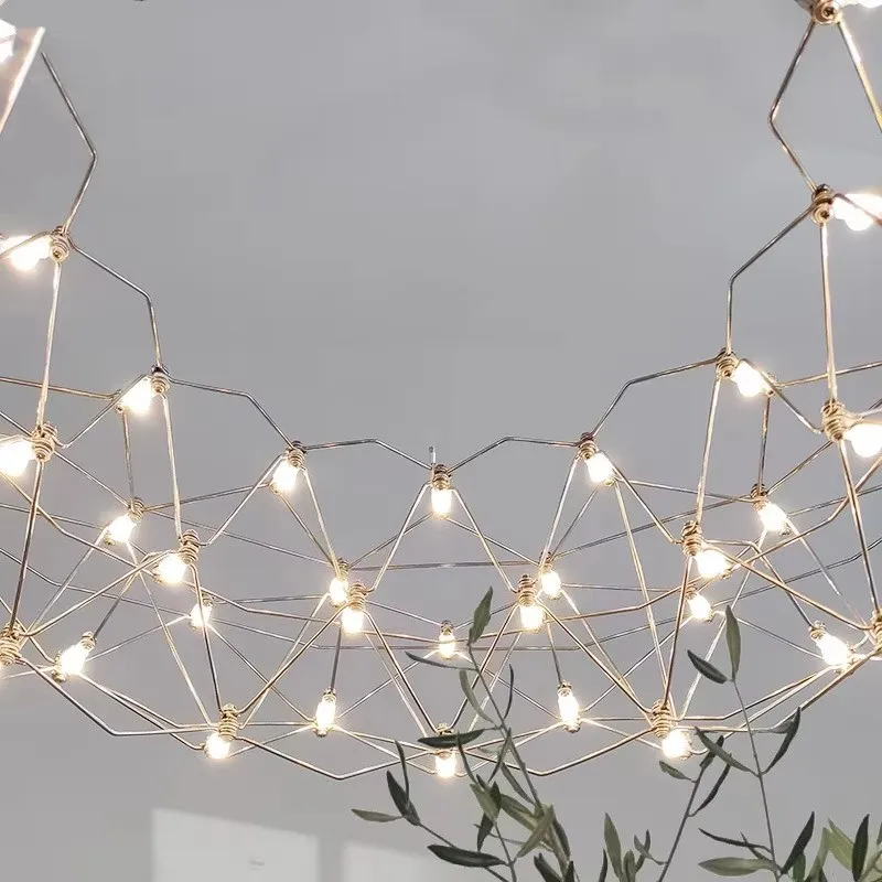Living room pendant light modern minimalist creative light luxury starry sky firefly clothing store front desk dining room light 4
