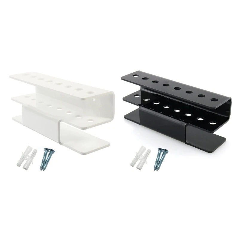 8-Holes Acrylic Storage Rack Wall Mounted Indoor Rack Practical Mounting Bracket Holder Organizers acrylic toilet electric toothbrush acrylic rack free punch mouthwash cup wall mounted washstand single double storage rack